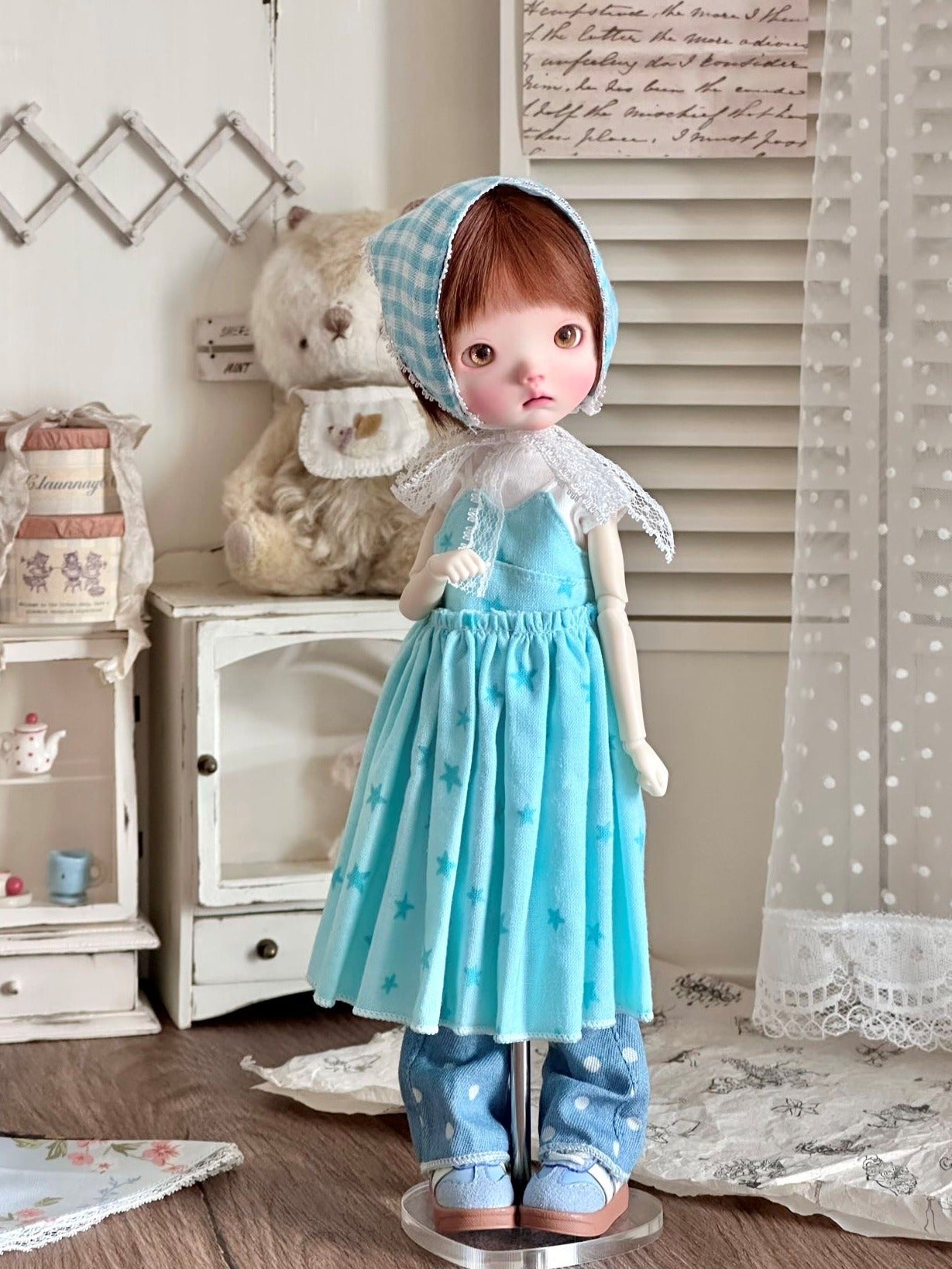 Nostalgic Summer Blythe BJD Set - Handmade Doll Clothes - ToastDoll