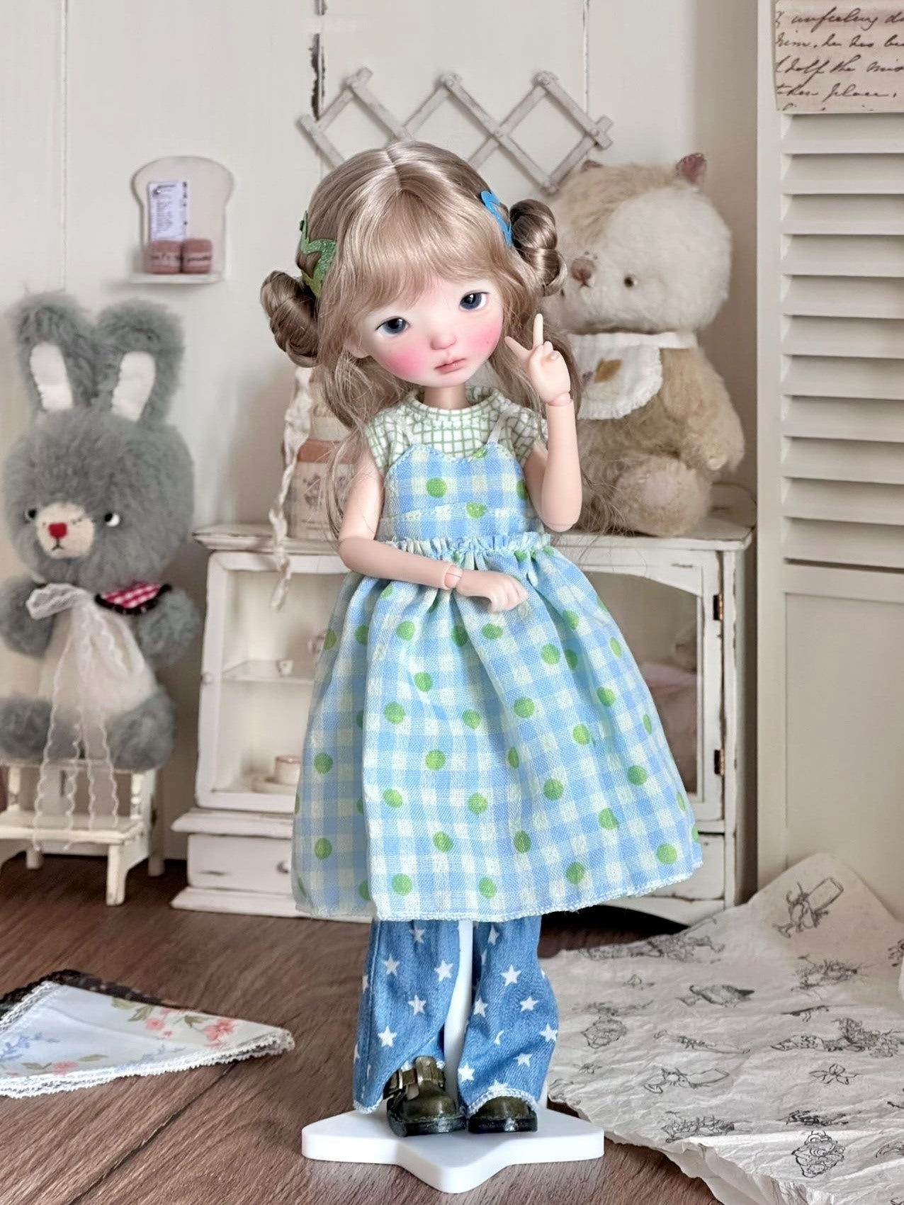 Nostalgic Summer Blythe BJD Set - Handmade Doll Clothes - ToastDoll
