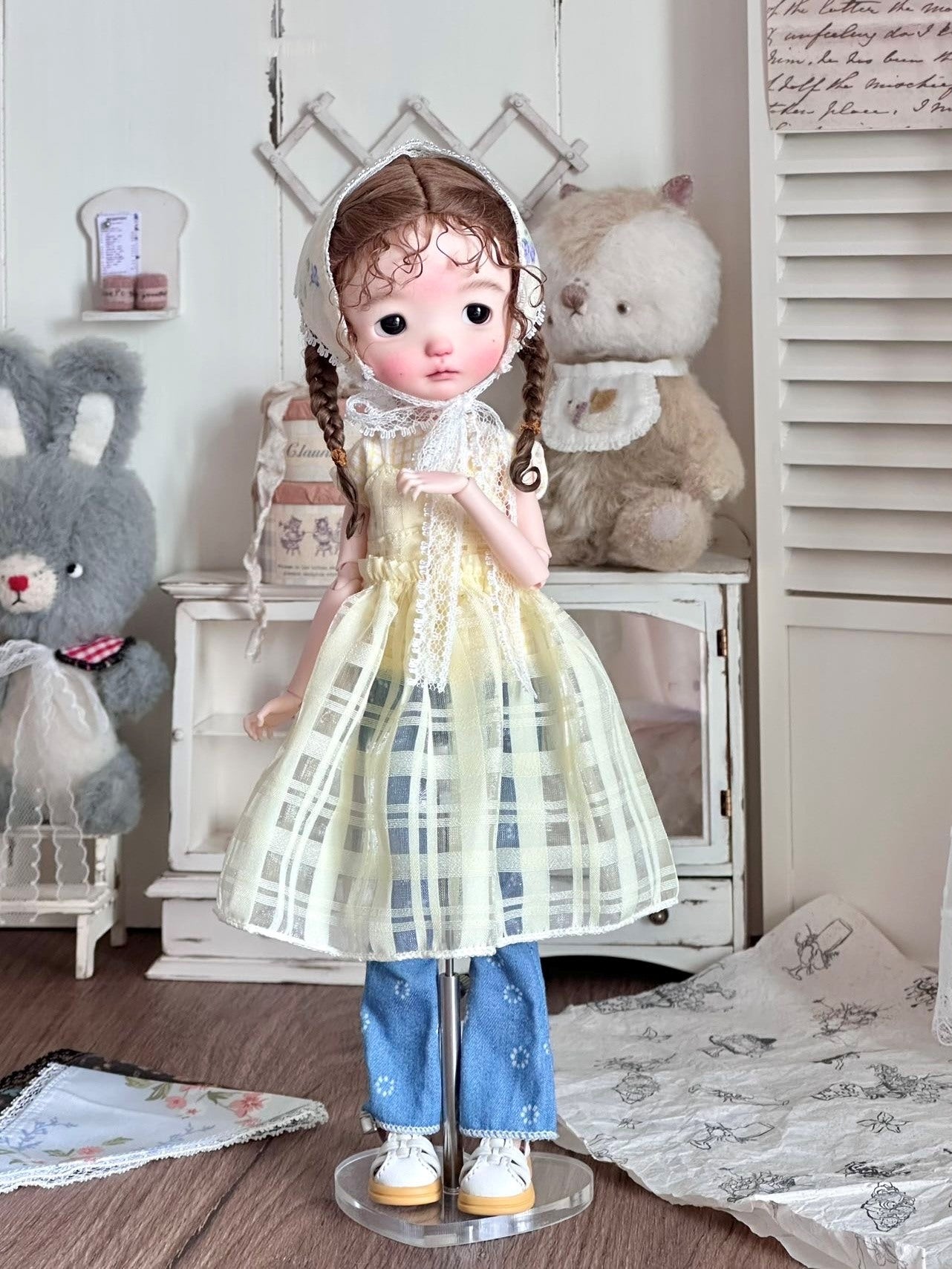 Nostalgic Summer Blythe BJD Set - Handmade Doll Clothes - ToastDoll
