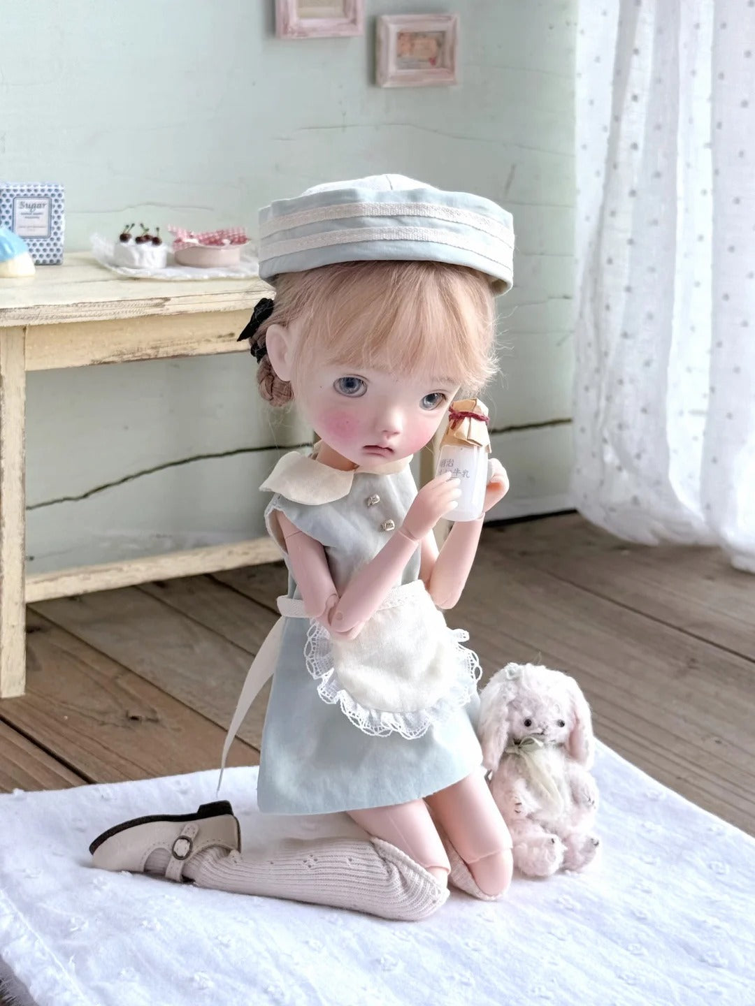 Pink Blue Duo 1/6 BJD Outfit - Handmade Doll Clothes - ToastDoll