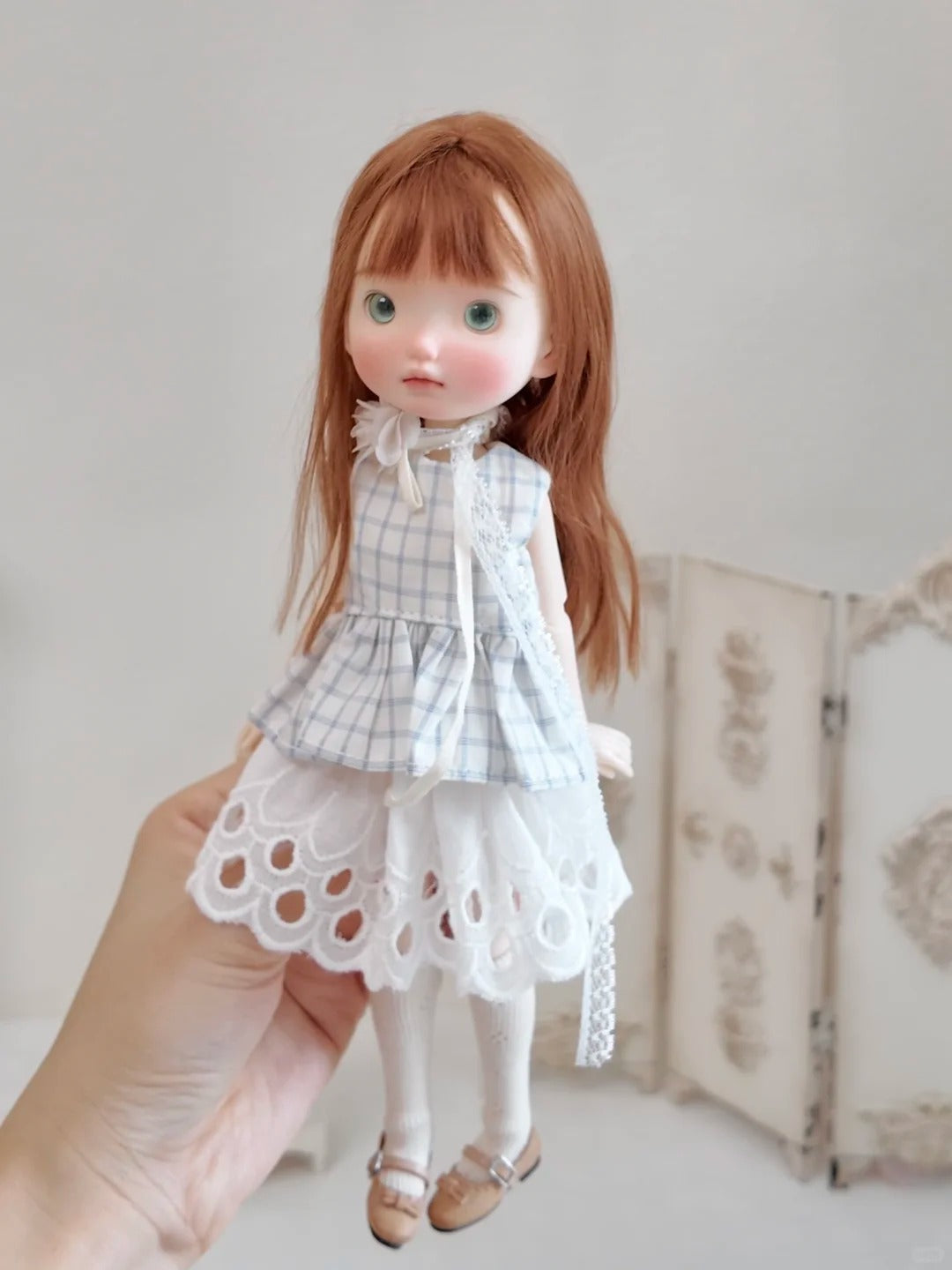 Fresh Plaid 1/6 BJD Outfit - Handmade Doll Clothes - ToastDoll