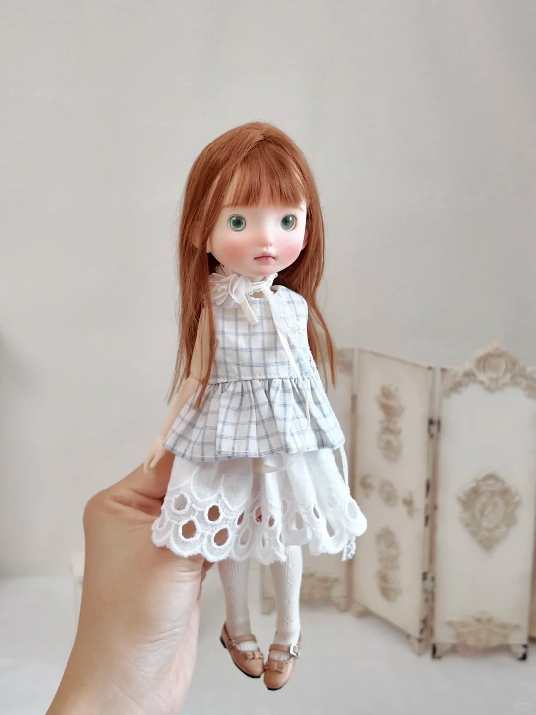 Fresh Plaid 1/6 BJD Outfit - Handmade Doll Clothes - ToastDoll