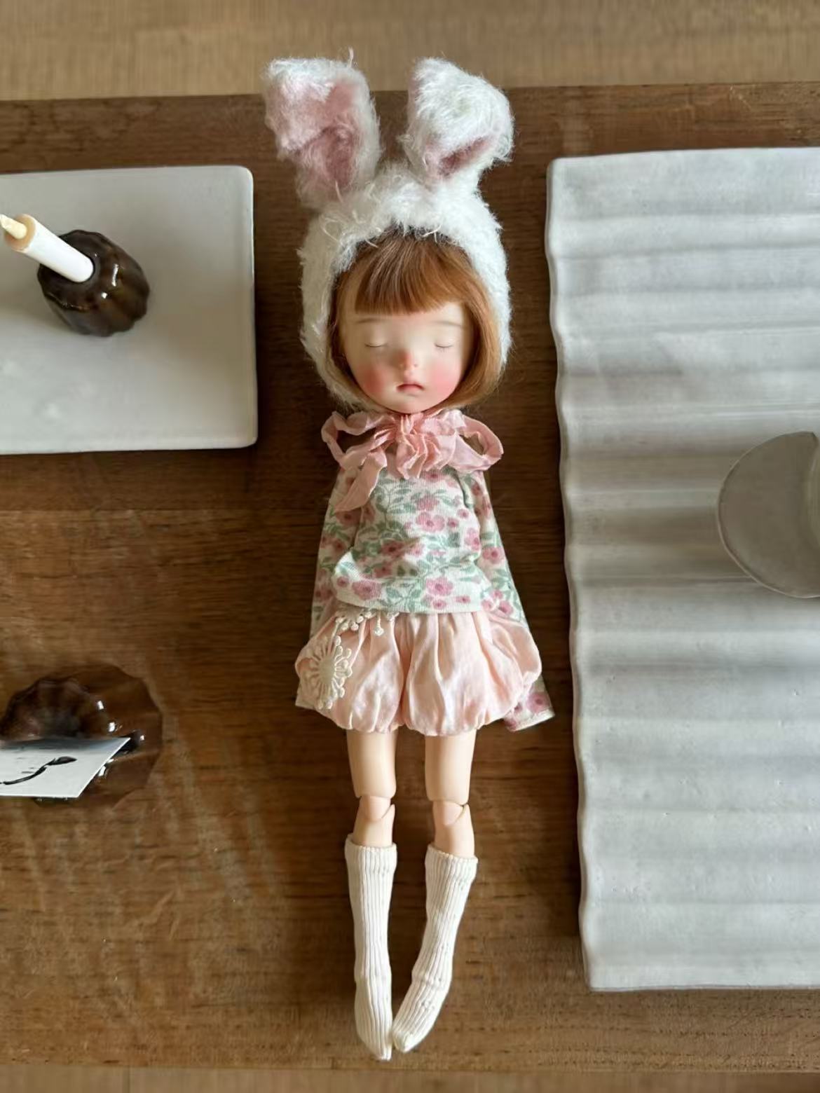 Bubble Shorts Blythe BJD Outfit - Handmade Doll Clothes - ToastDoll
