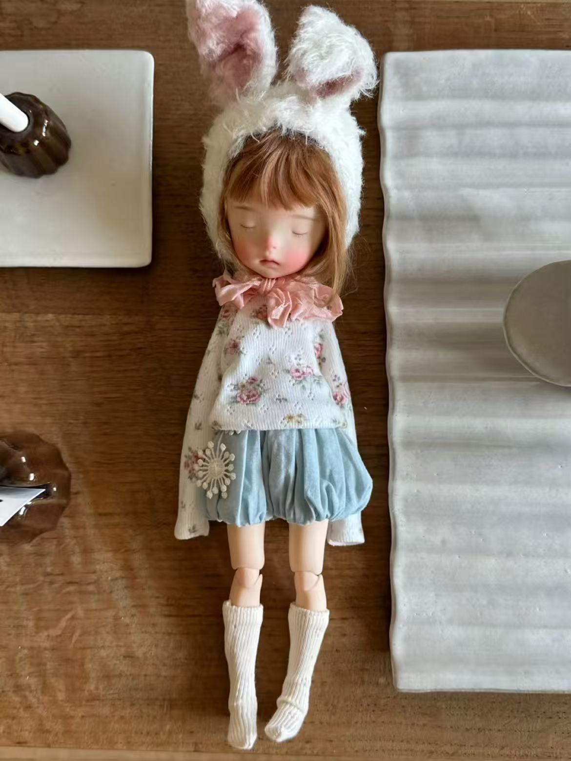 Bubble Shorts Blythe BJD Outfit - Handmade Doll Clothes - ToastDoll