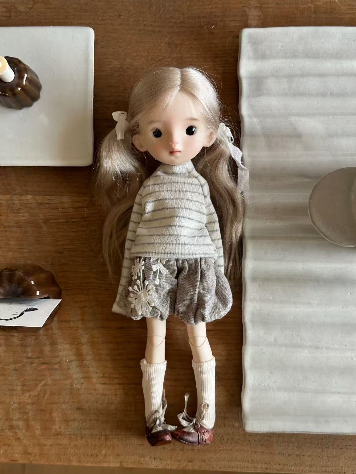 Bubble Shorts Blythe BJD Outfit - Handmade Doll Clothes - ToastDoll