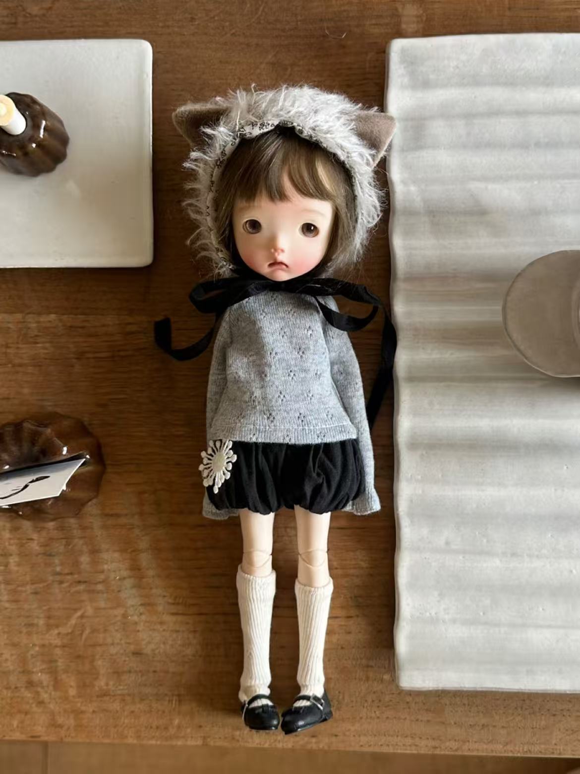 Bubble Shorts Blythe BJD Outfit - Handmade Doll Clothes - ToastDoll