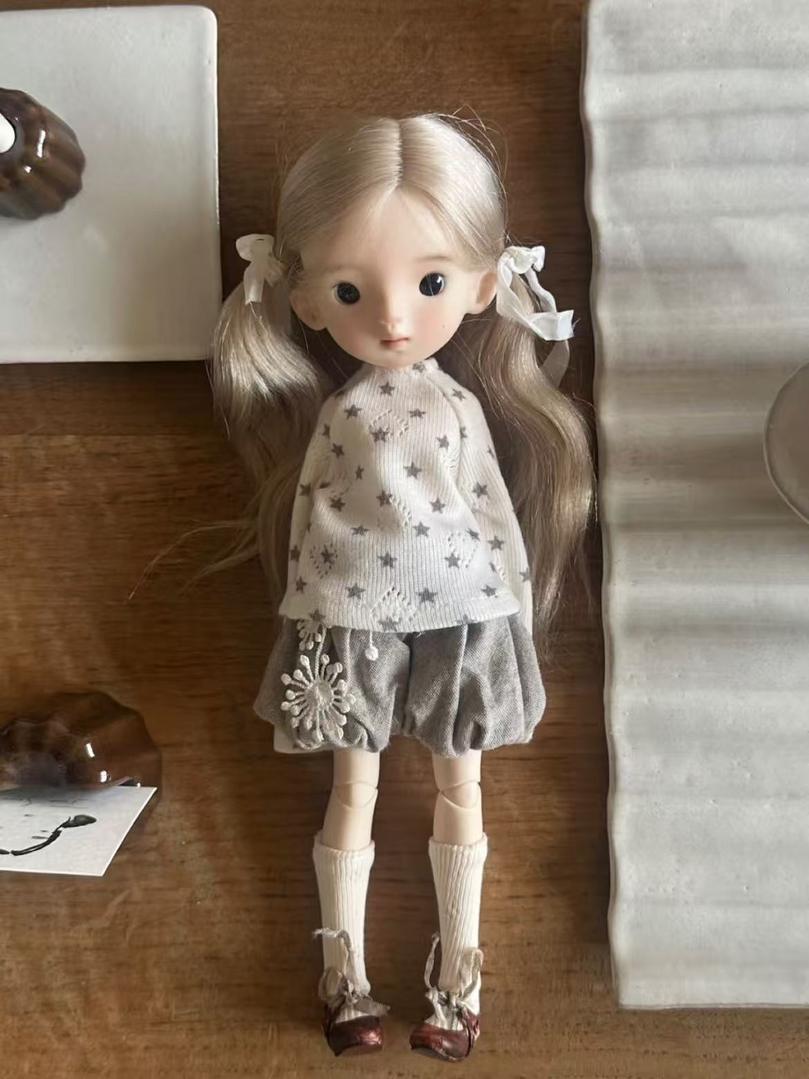 Bubble Shorts Blythe BJD Outfit - Handmade Doll Clothes - ToastDoll