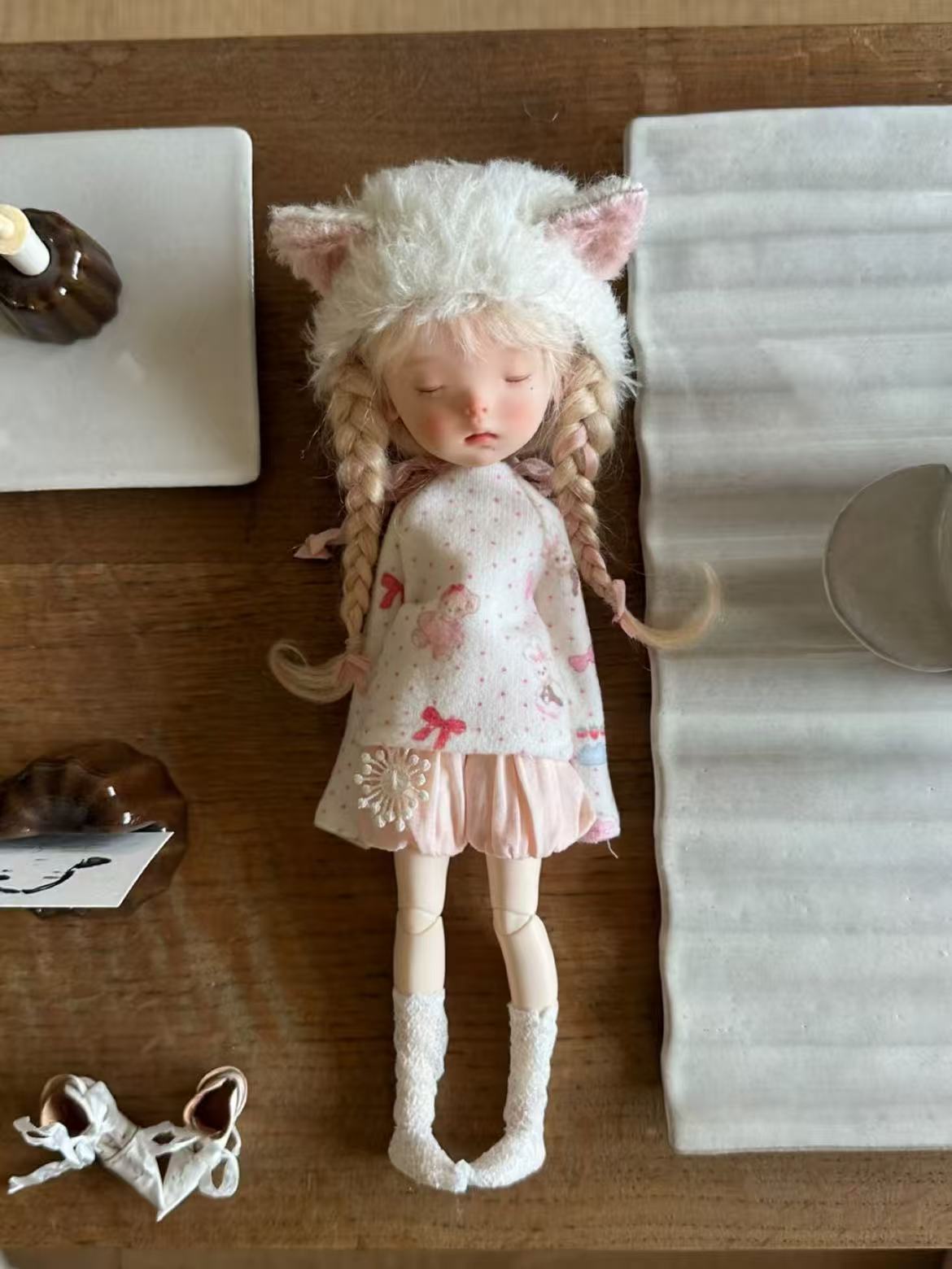 Bubble Shorts Blythe BJD Outfit - Handmade Doll Clothes - ToastDoll