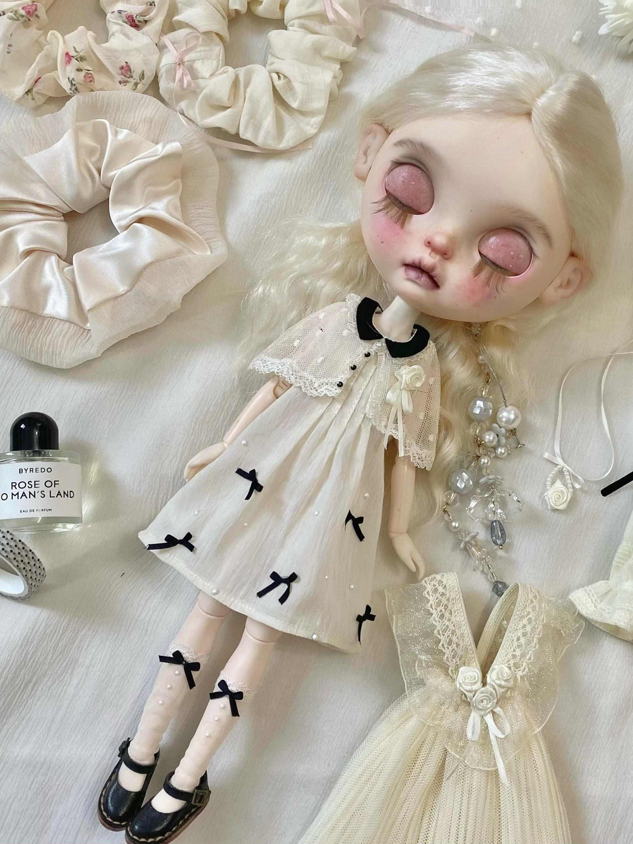 Handmade Outfit for Blythe/Pullip,White Dress Set