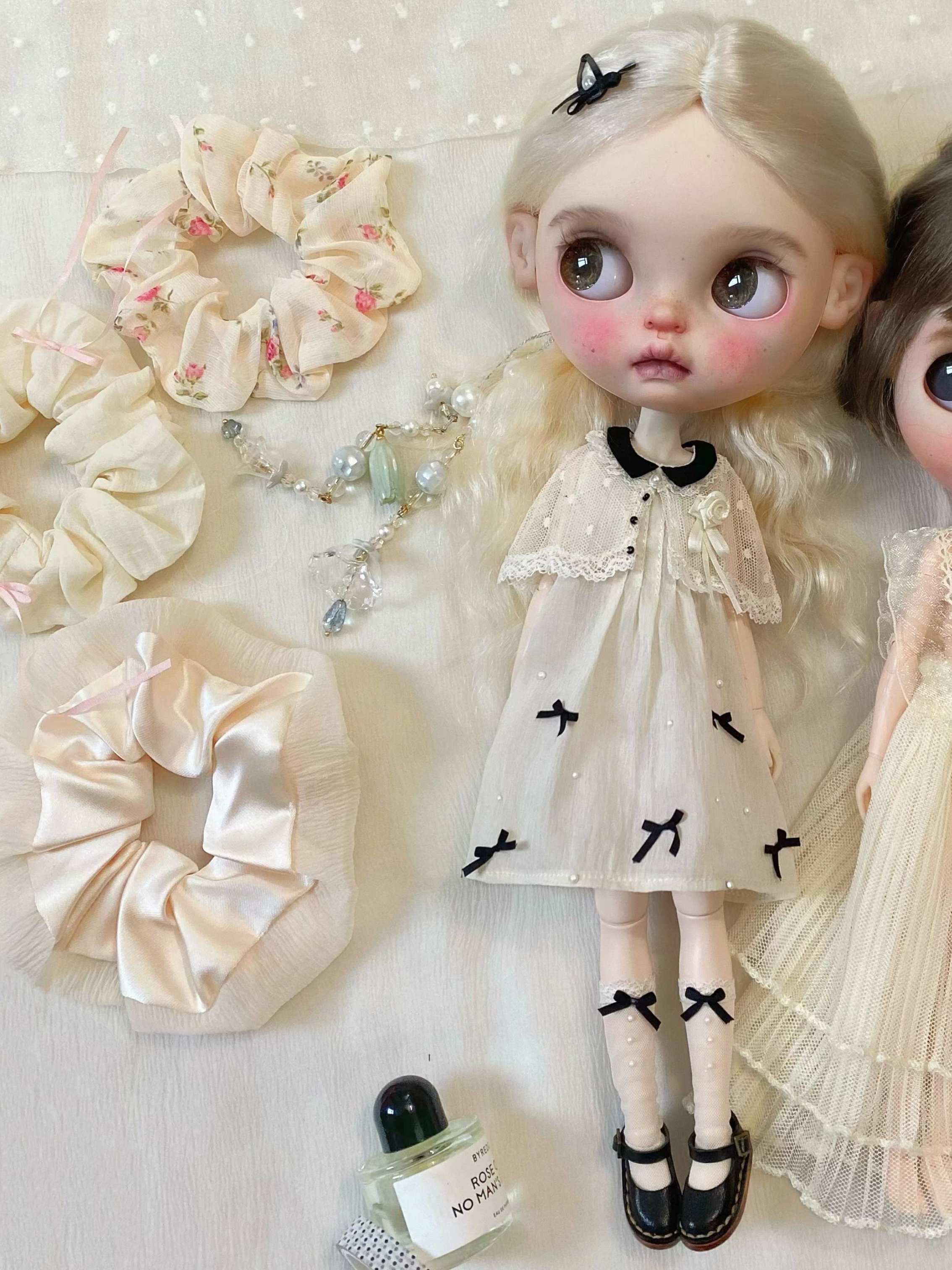 Handmade Outfit for Blythe/Pullip,White Dress Set