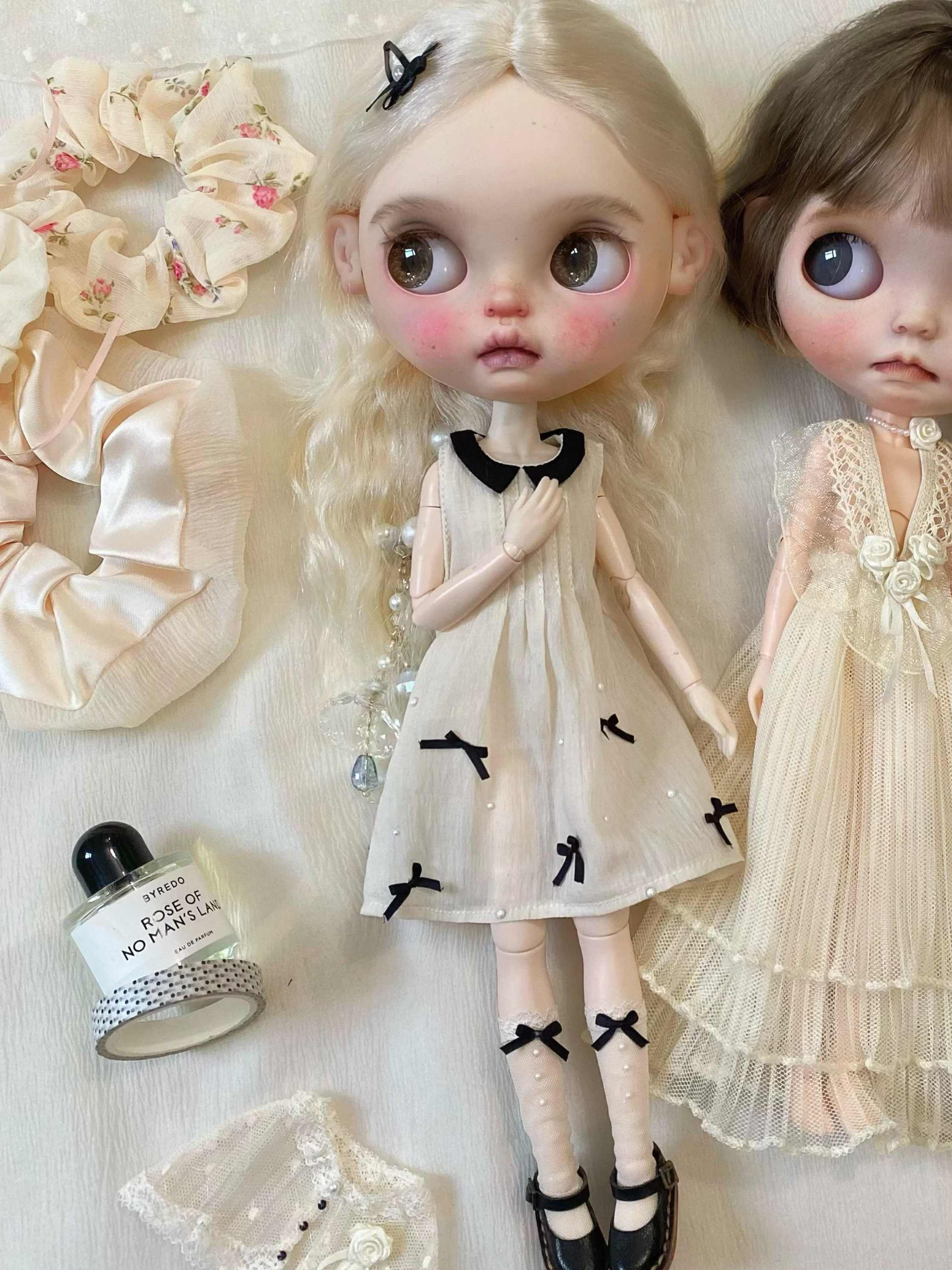 Handmade Outfit for Blythe/Pullip,White Dress Set