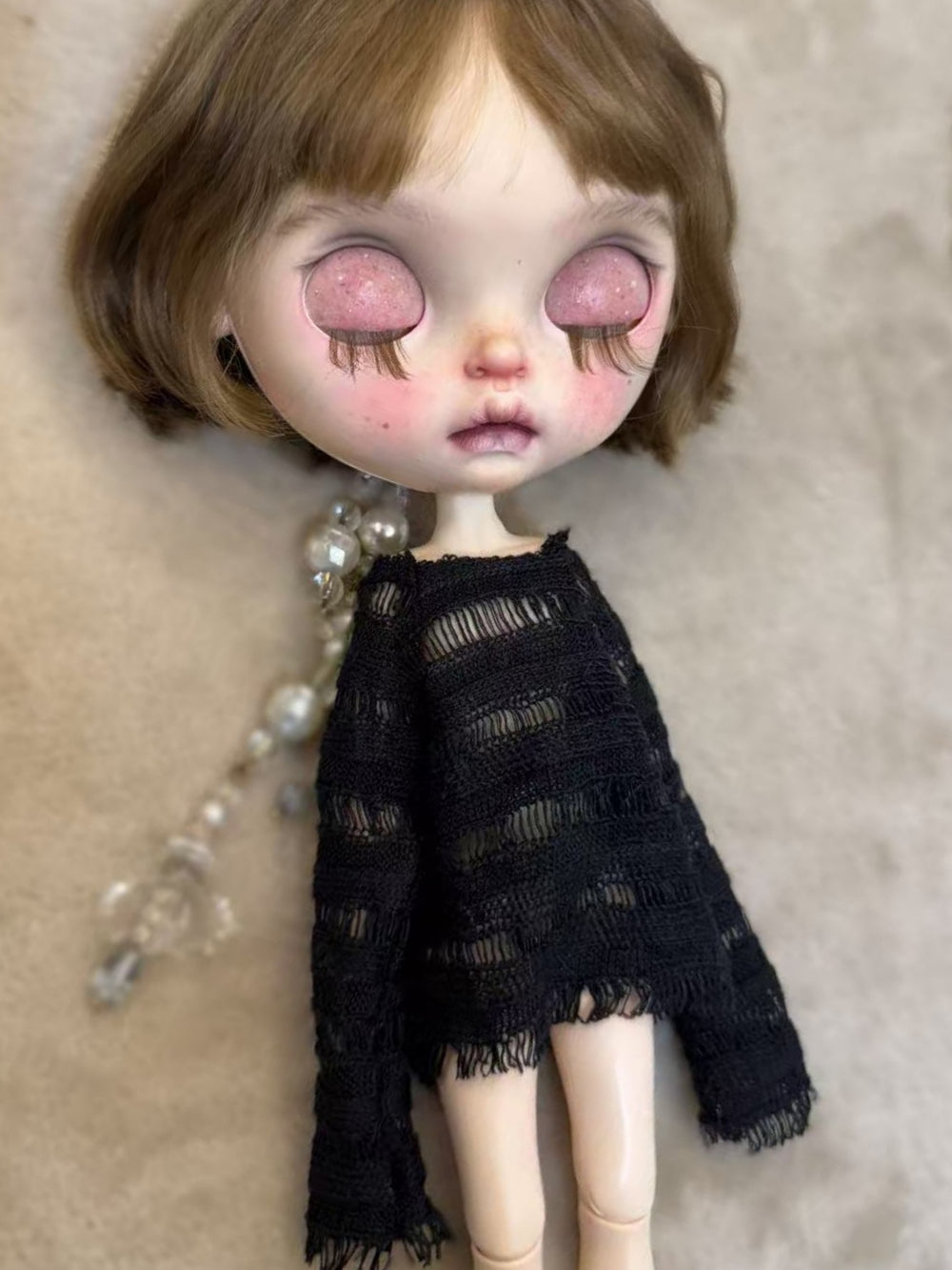 Retro Forest Blythe Black Sweater | ToastDoll