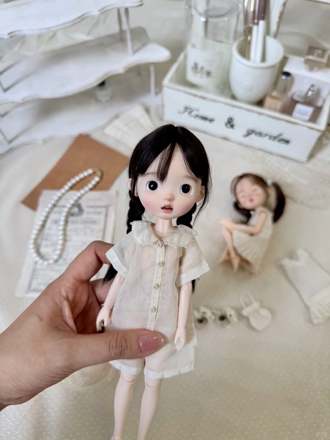 Perter Pan Blouse Blythe BJD Set - Handmade Doll Clothes - ToastDoll