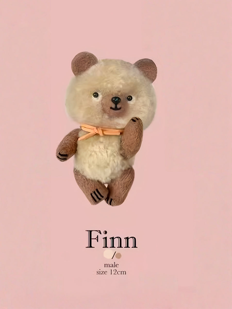 Forest Pal Puppy Bear Plushies - Handmade Companion - ToastDoll