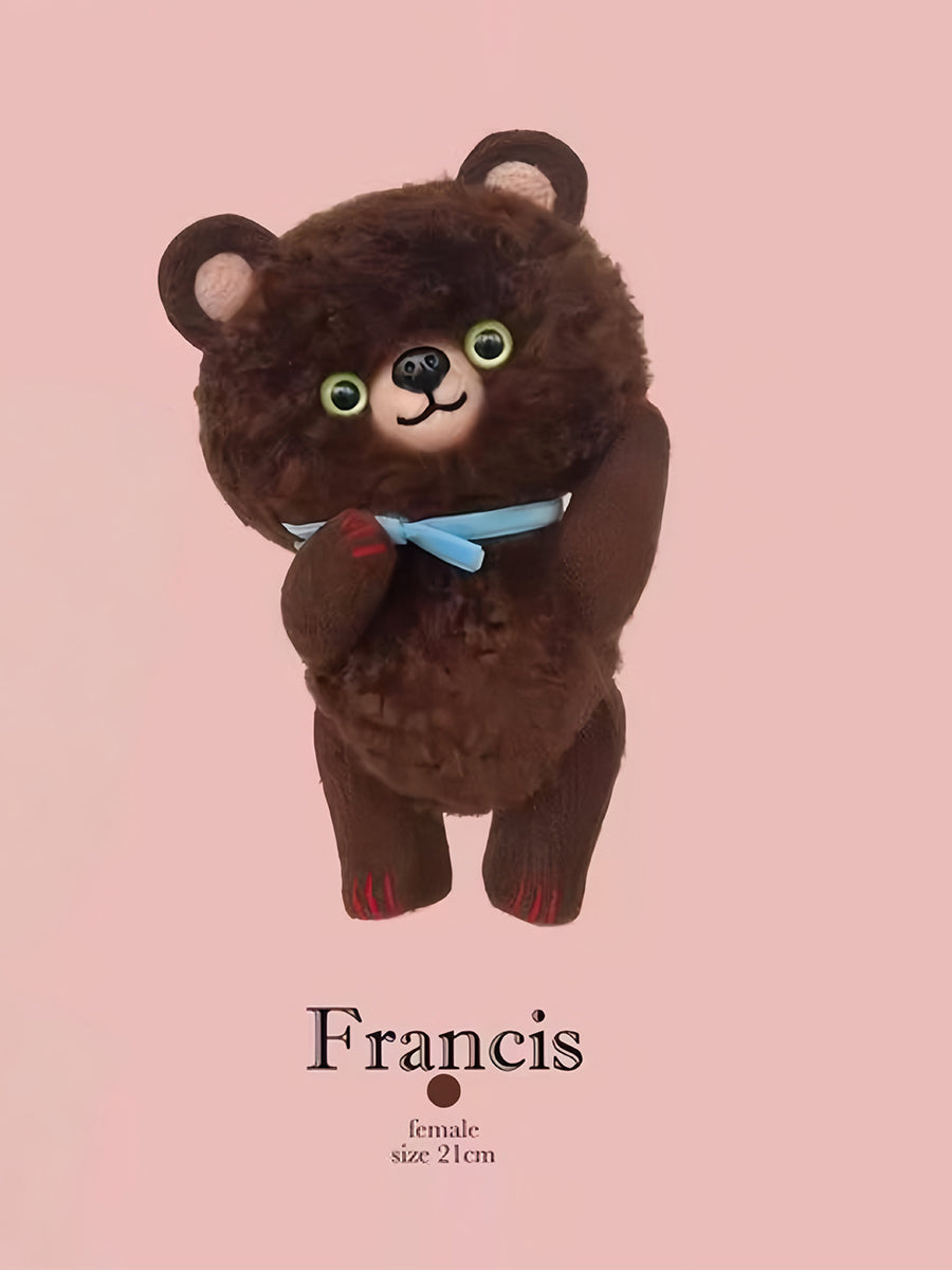 Forest Pal Puppy Bear Plushies - Handmade Companion - ToastDoll