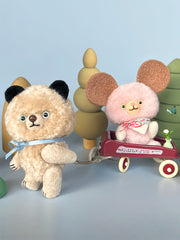 Forest Pal Puppy Bear Plushies - Handmade Companion - ToastDoll