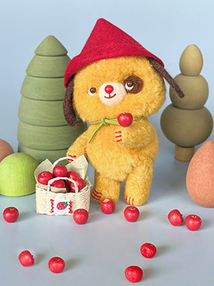 Forest Pal Puppy Bear Plushies - Handmade Companion - ToastDoll