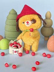 Forest Pal Puppy Bear Plushies - Handmade Companion - ToastDoll