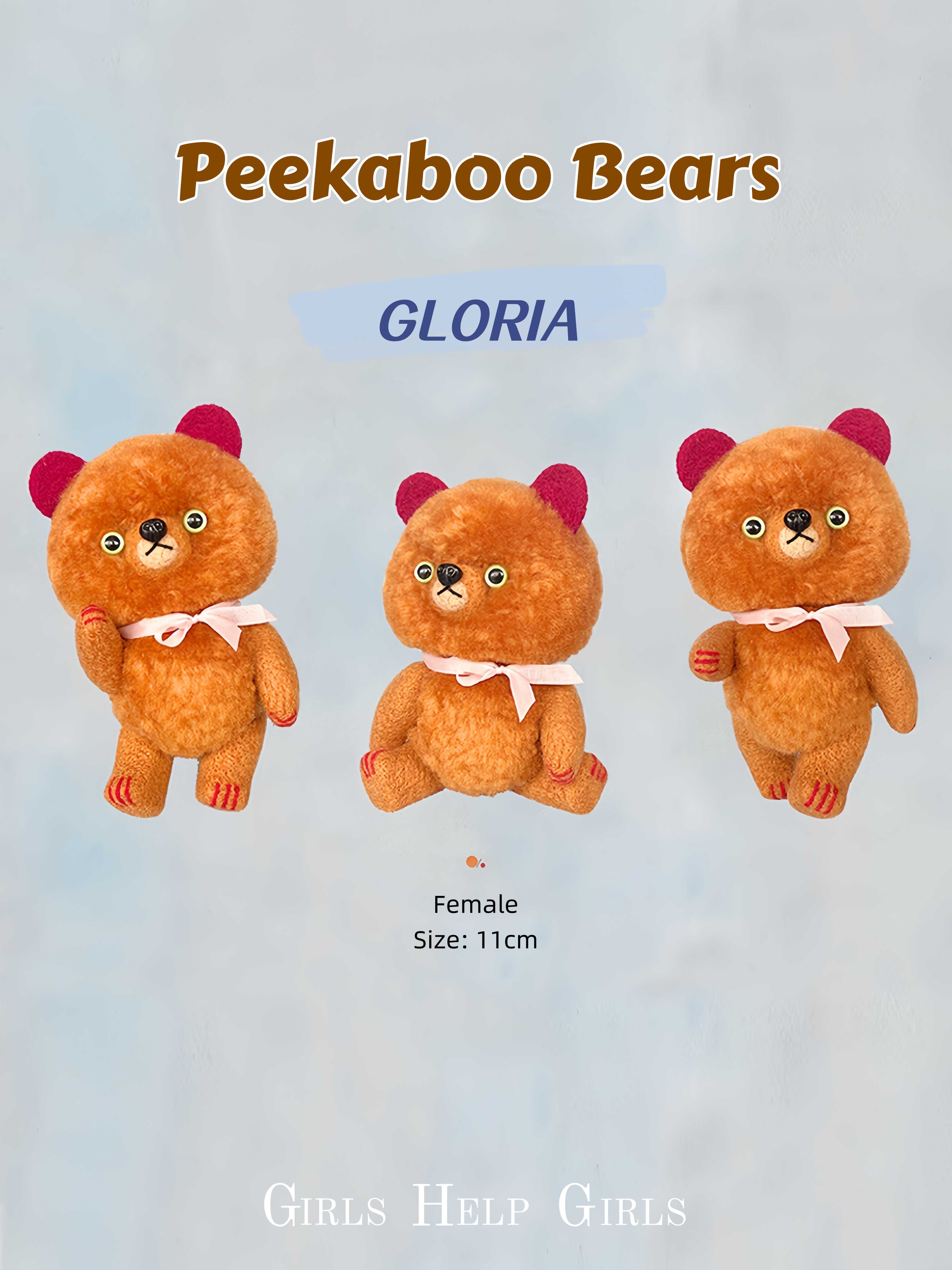 Girls Help Healing Bear Plushies - Handmade Companion - ToastDoll⁠