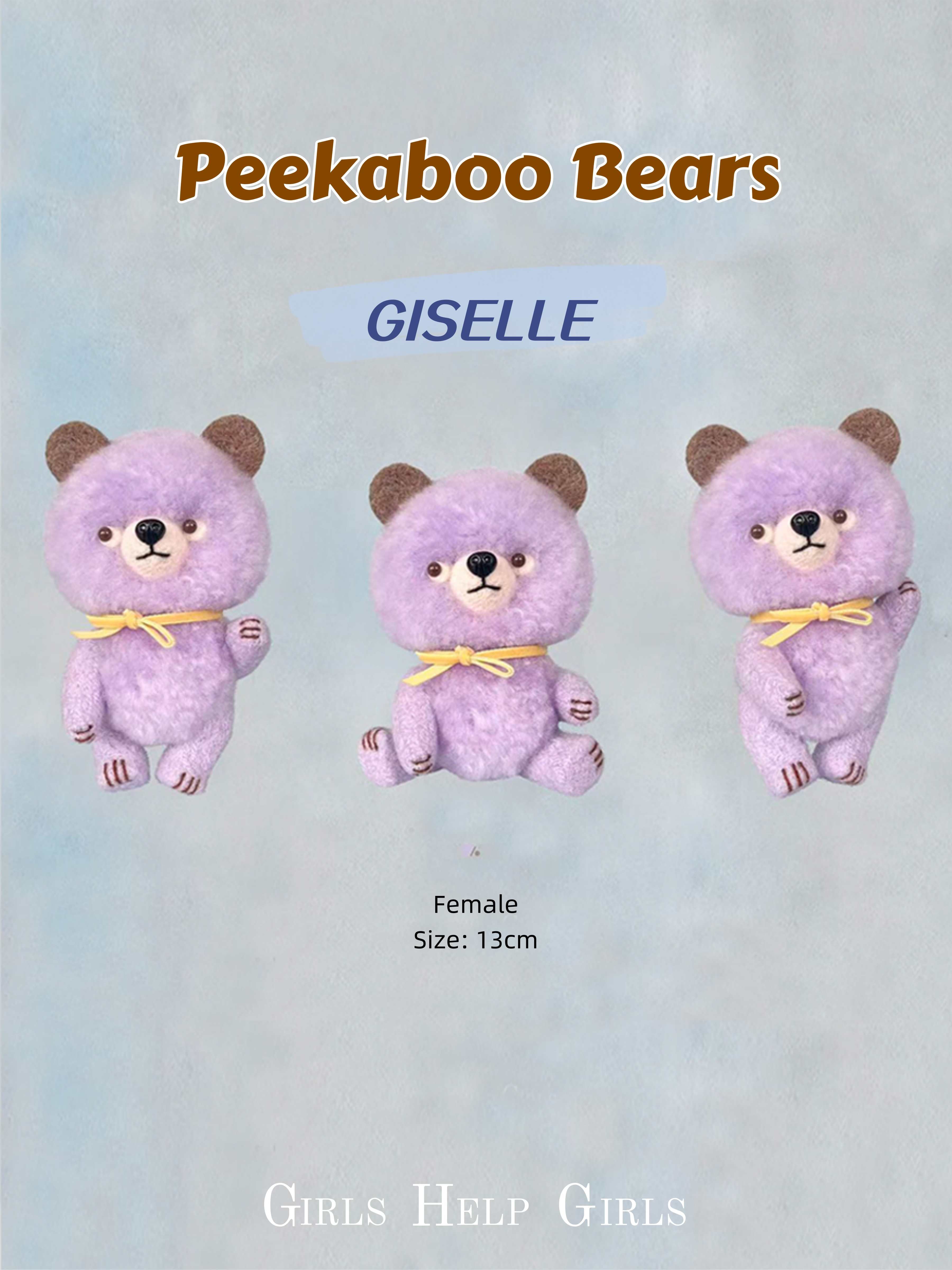 Girls Help Healing Bear Plushies - Handmade Companion - ToastDoll⁠