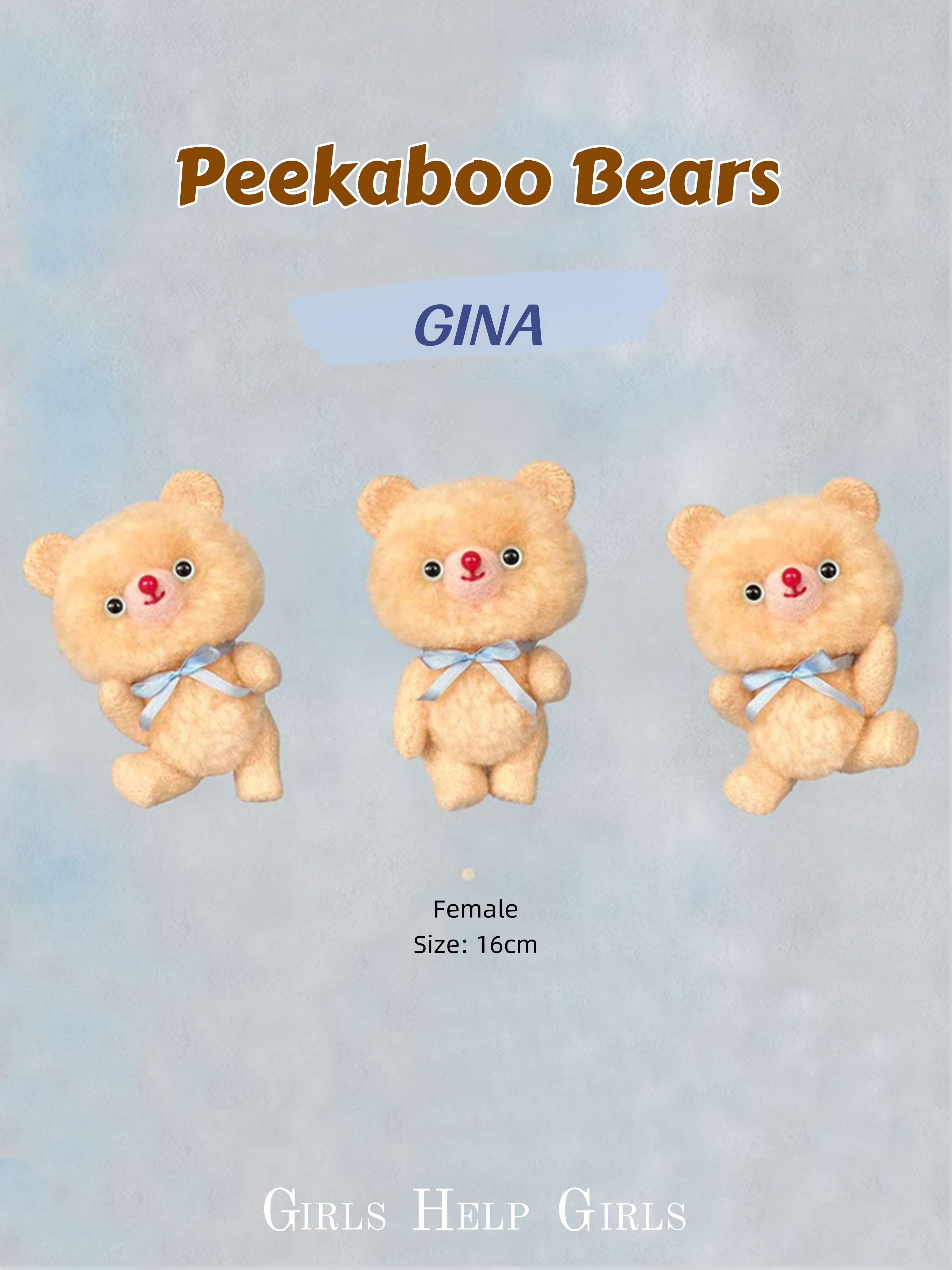 Girls Help Healing Bear Plushies - Handmade Companion - ToastDoll⁠
