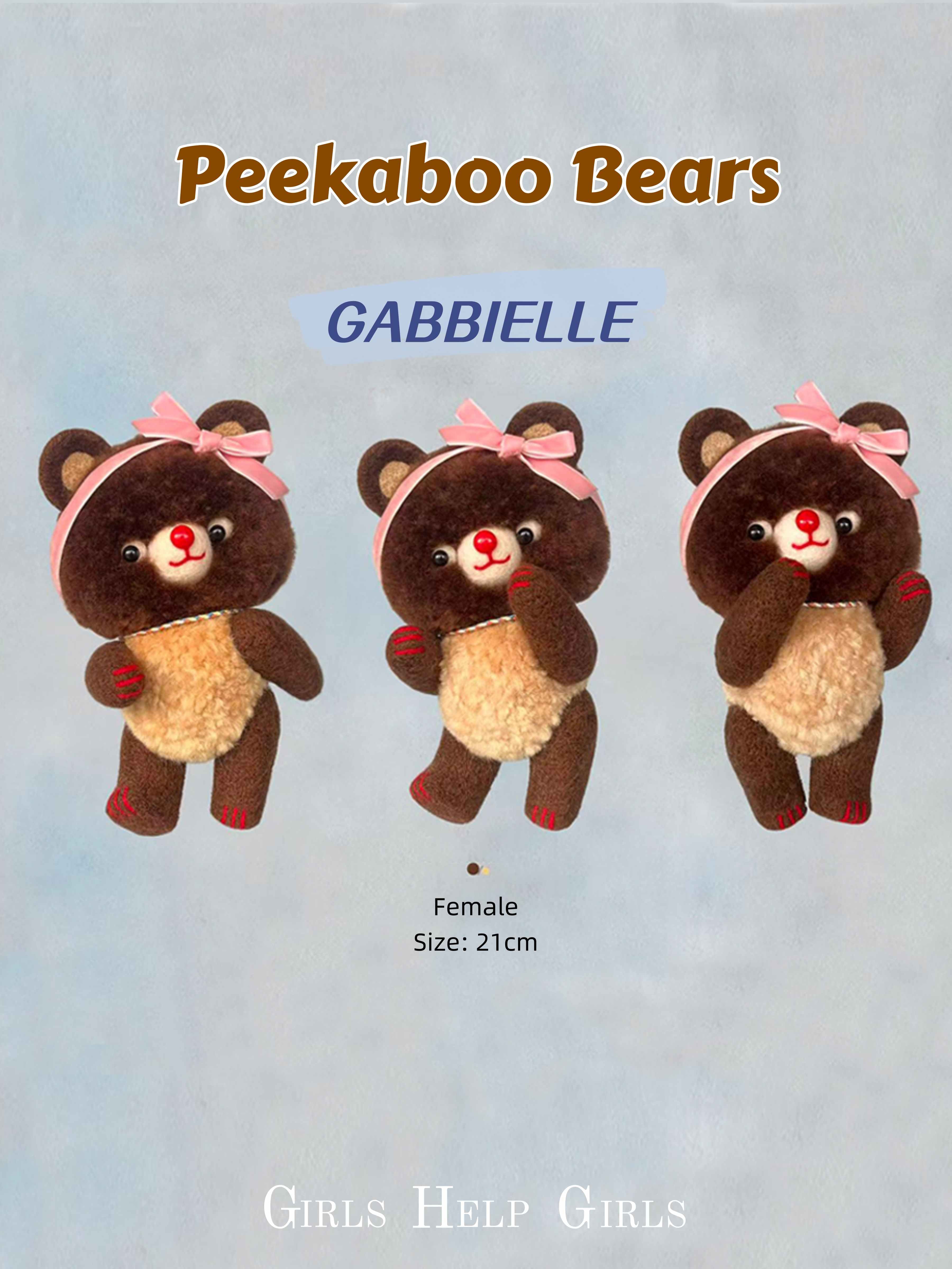 Girls Help Healing Bear Plushies - Handmade Companion - ToastDoll⁠
