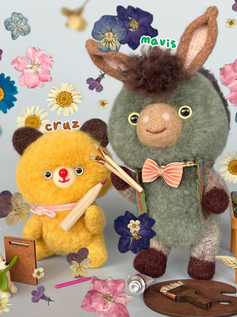 Forest Pal Bear Donkey Plushies | ToastDoll