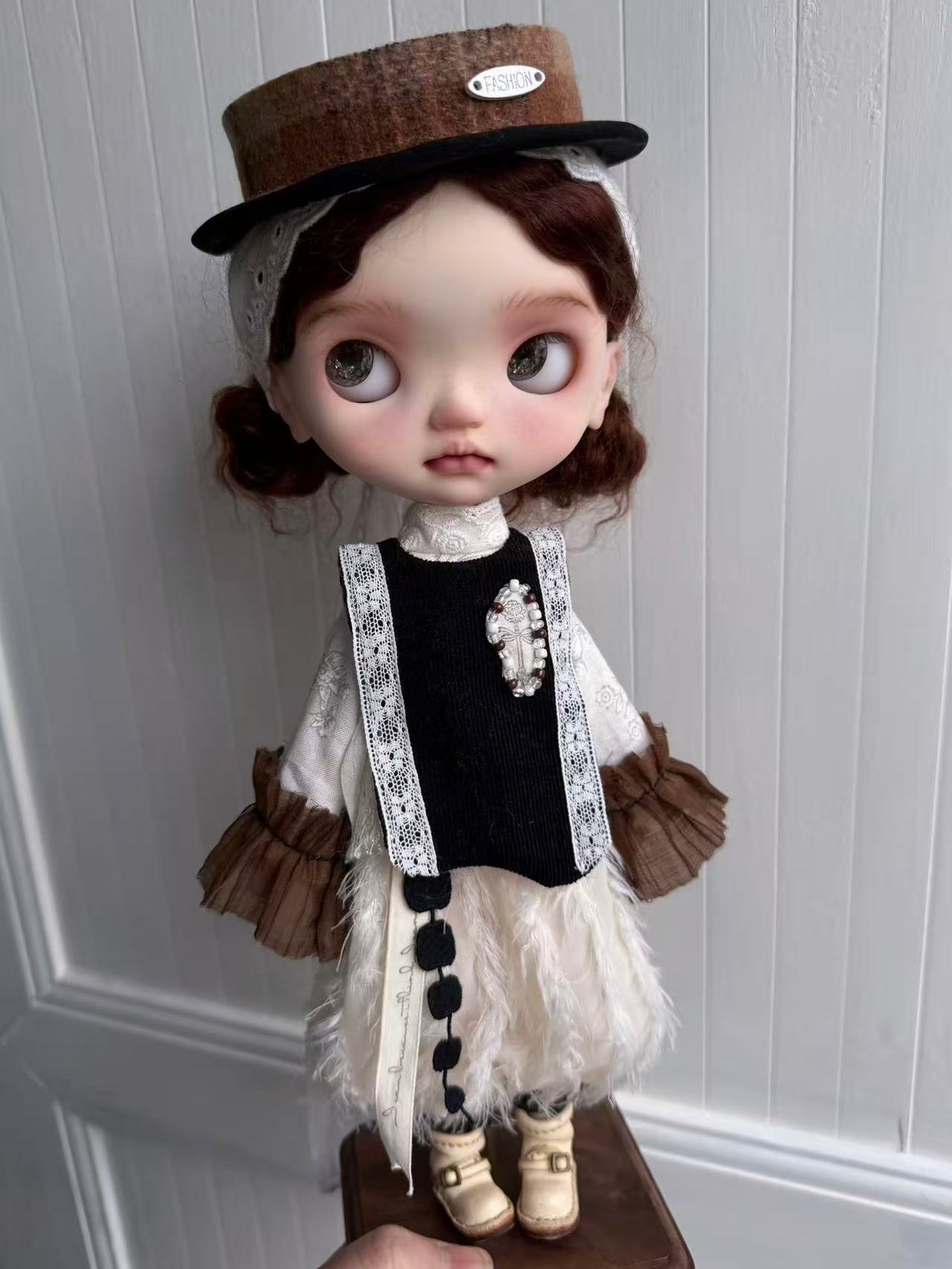 Handmade Outfit for Blythe/Obitsu,Black Chocolate Clothing Set