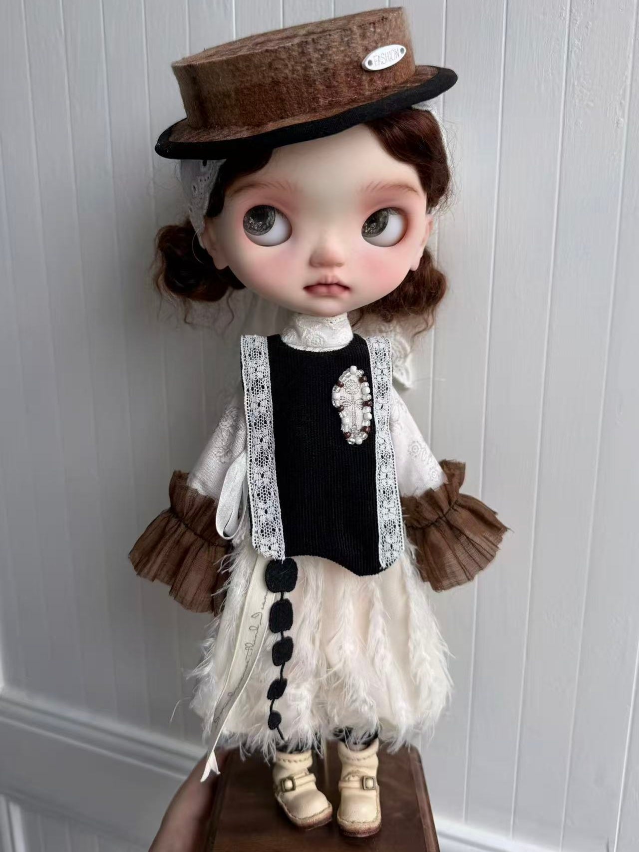 Handmade Outfit for Blythe/Obitsu,Black Chocolate Clothing Set