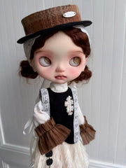 Handmade Outfit for Blythe/Obitsu,Black Chocolate Clothing Set