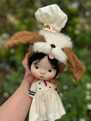 Handmade Blythe/BJD Hat, Puppy Chef Hat