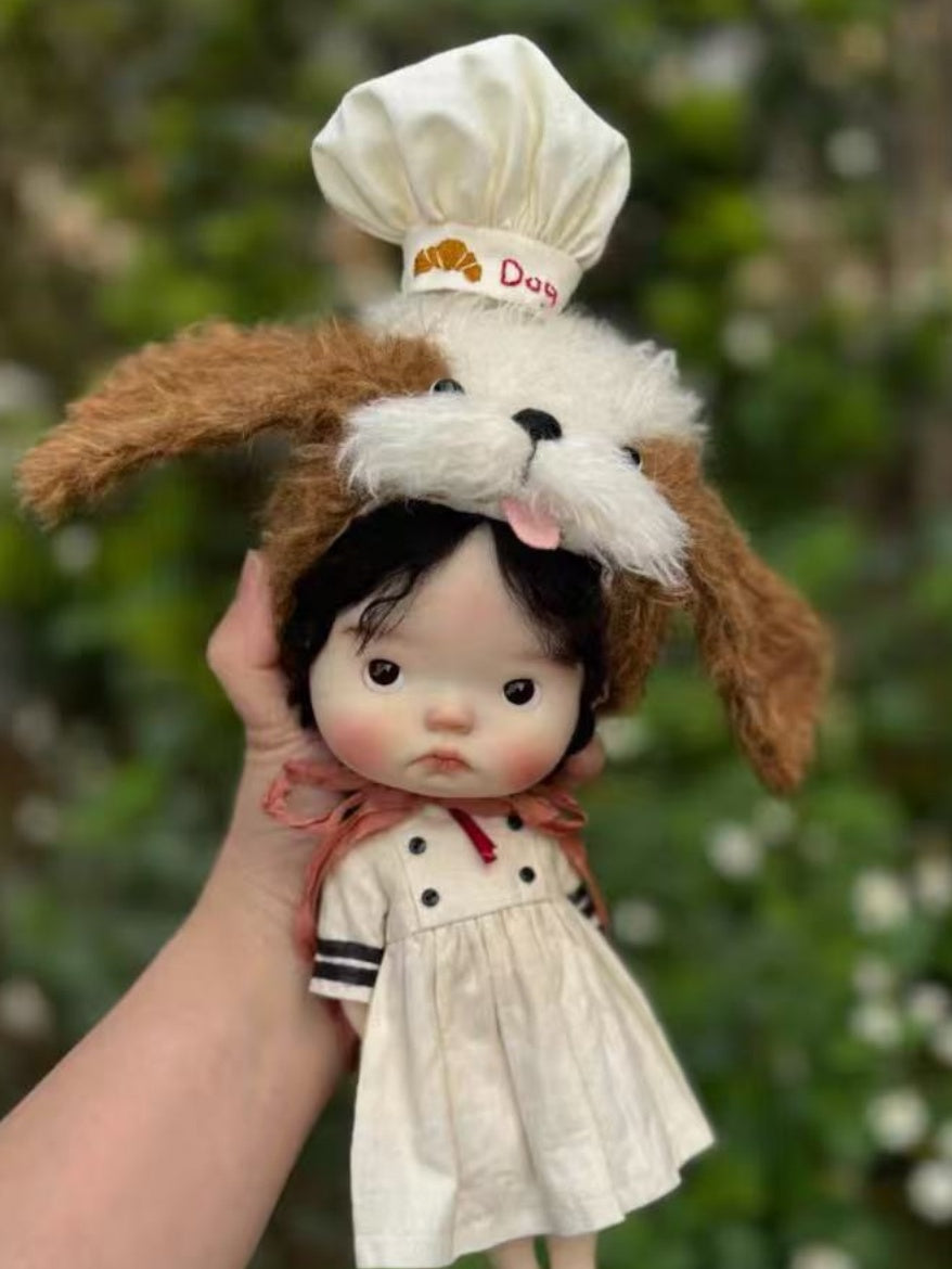 Handmade Blythe/BJD Hat, Puppy Chef Hat