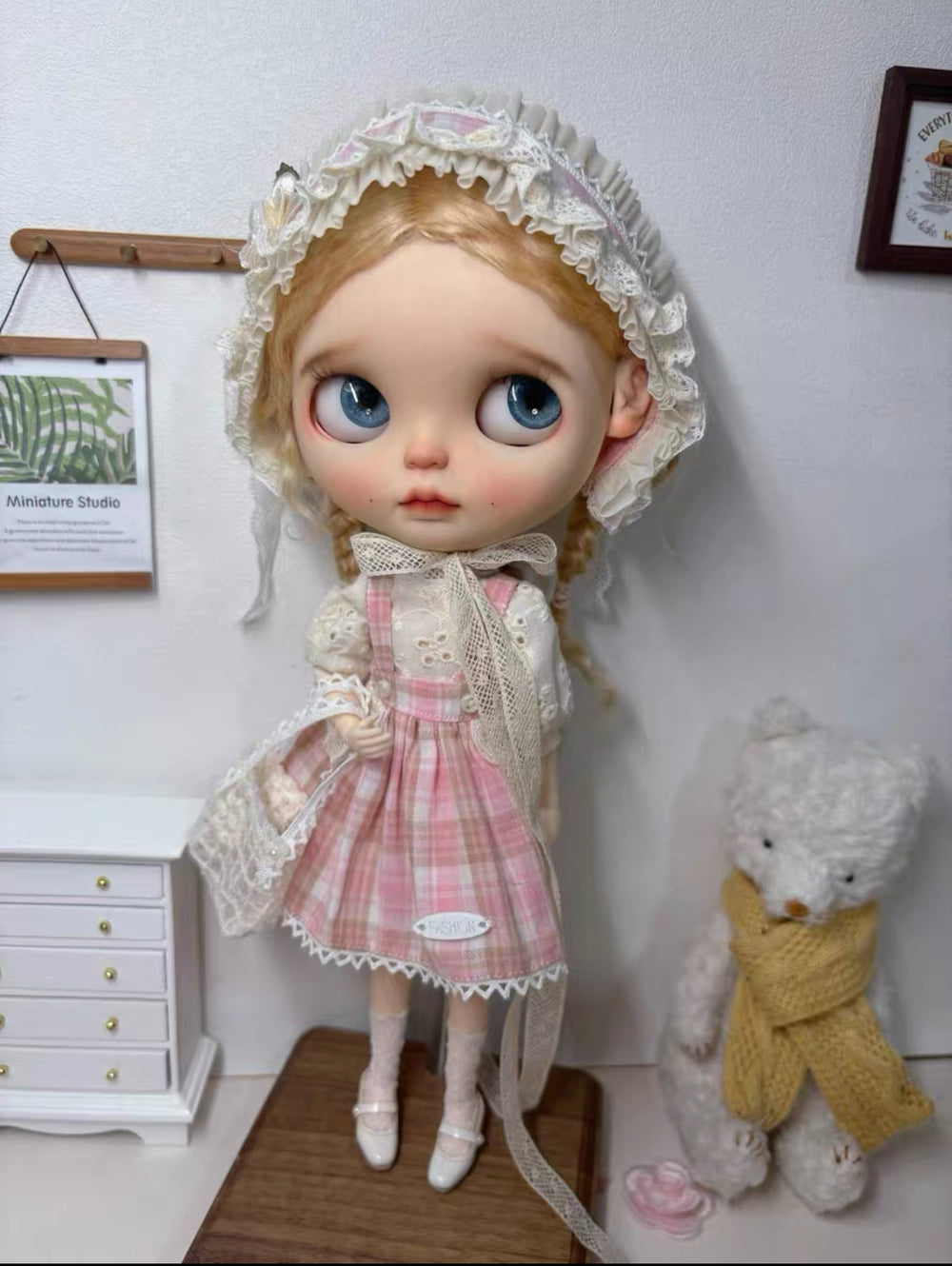 Pink Plaid Blythe Dress Set | ToastDoll