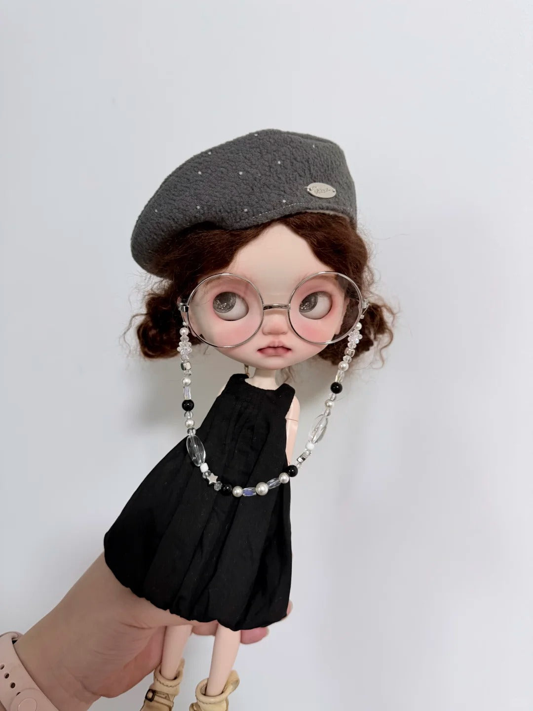 Black Bubble Blythe BJD Dress Set  - Handmade Doll Clothes - ToastDoll