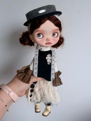 Vintage Black White Blythe BJD Set | ToastDoll