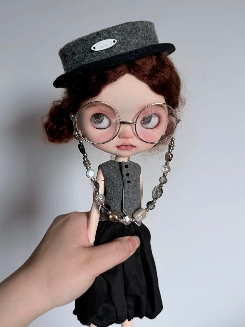 Tailored Vest Skirt Blythe BJD Set - Handmade Doll Clothes - ToastDoll