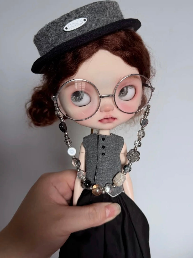 Tailored Vest Skirt Blythe BJD Set - Handmade Doll Clothes - ToastDoll