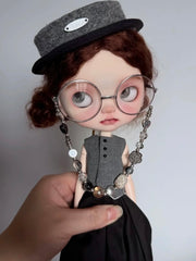 Tailored Vest Skirt Blythe BJD Set - Handmade Doll Clothes - ToastDoll