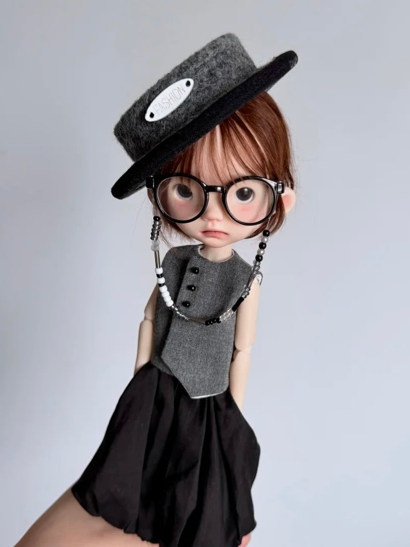 Tailored Vest Skirt Blythe BJD Set - Handmade Doll Clothes - ToastDoll