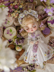 Handmade Outfit for Blythe/Pullip, Floral Dress Set