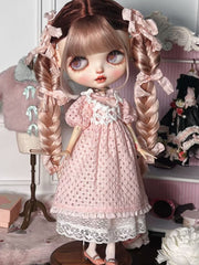 Dreamy Sweet Bow Lace Blythe Outfit - Handmade Clothes - ToastDoll