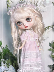 Blooming Lilac Blythe Dress Set Half Body Shot | ToastDoll