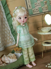 Green Mesh Blythe 1/6 BJD Outfit - Handmade Doll Clothes - ToastDoll