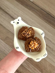 Handmade Miniature Props for BJD/Blythe/Obitsu, Caramel Nut Toast