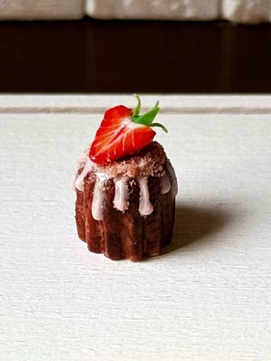 Handmade Miniature Props for BJD/Blythe/Obitsu, Fruit Canelé