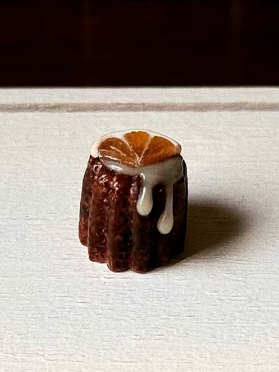 Handmade Miniature Props for BJD/Blythe/Obitsu, Fruit Canelé