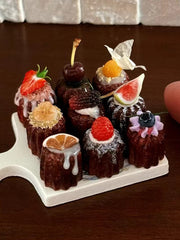 Handmade Miniature Props for BJD/Blythe/Obitsu, Fruit Canelé