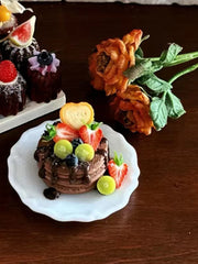 Handmade Miniature Props for BJD/Blythe/Obitsu,  Cocoa Pancake