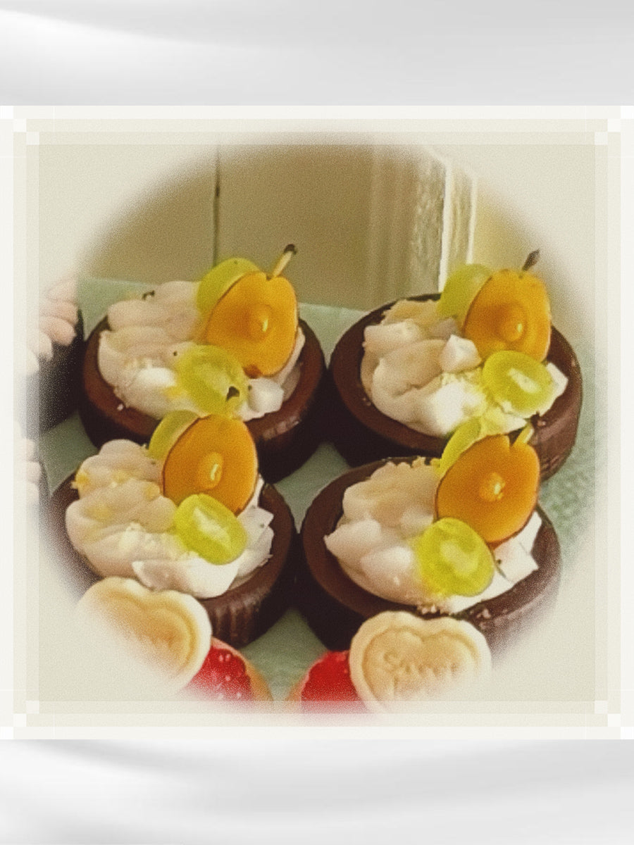 Handmade Miniature Props for BJD/Blythe/Obitsu, Fruit Tart