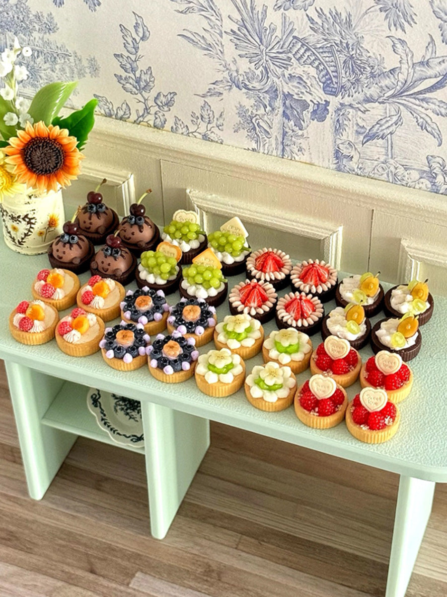 Handmade Miniature Props for BJD/Blythe/Obitsu, Fruit Tart